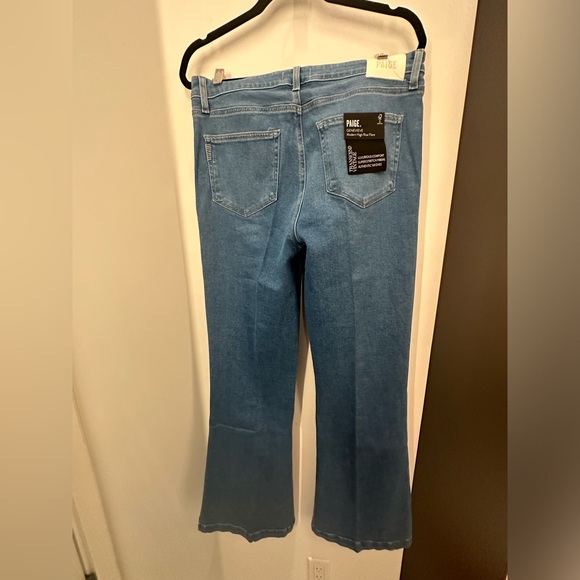 Paige Genevieve Golden Years High Rise Flare Jeans Size 32 NWT - Picture 8 of 9